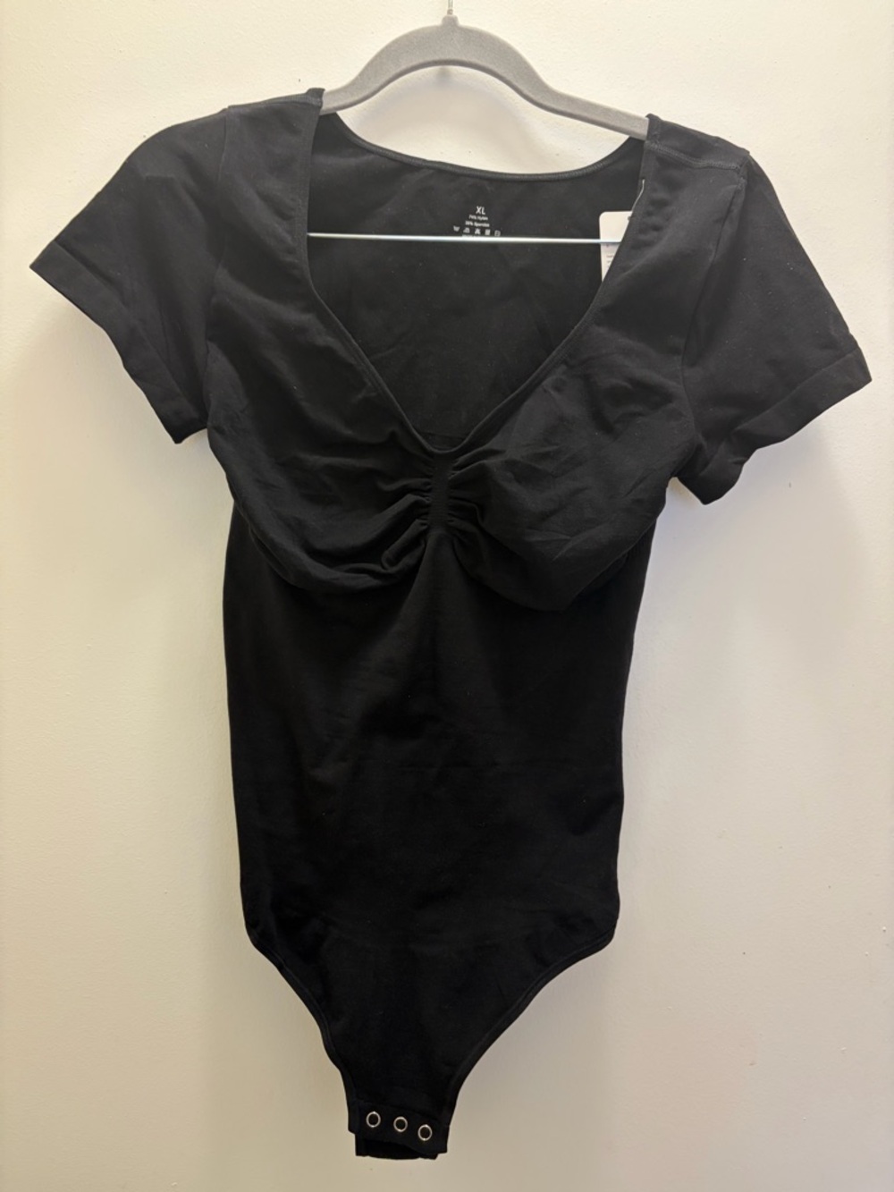 FEELINGIRL TUMMY CONTROL SEAMLESS SHORT-SLEEVE BODYSUIT Size XL